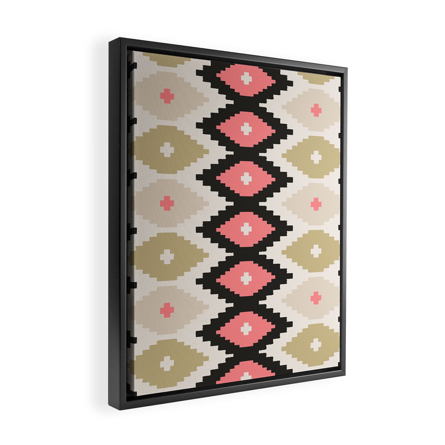 Southwest Geometric Shapes Framed Canvas Print Gallery Image 2