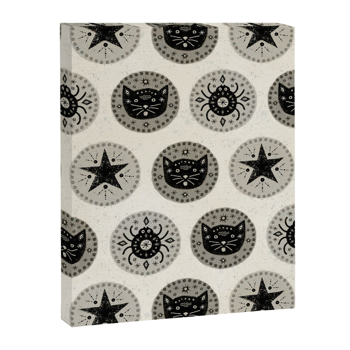Star Cat | Halloween Neutral Canvas Print Gallery Image 1