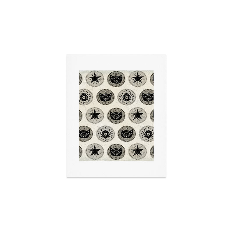 Star Cat | Halloween Neutral Art Print Gallery Image 1