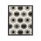 Star Cat | Halloween Neutral Framed Canvas Print Gallery Image 8