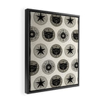 Star Cat | Halloween Neutral Framed Canvas Print Gallery Image 2