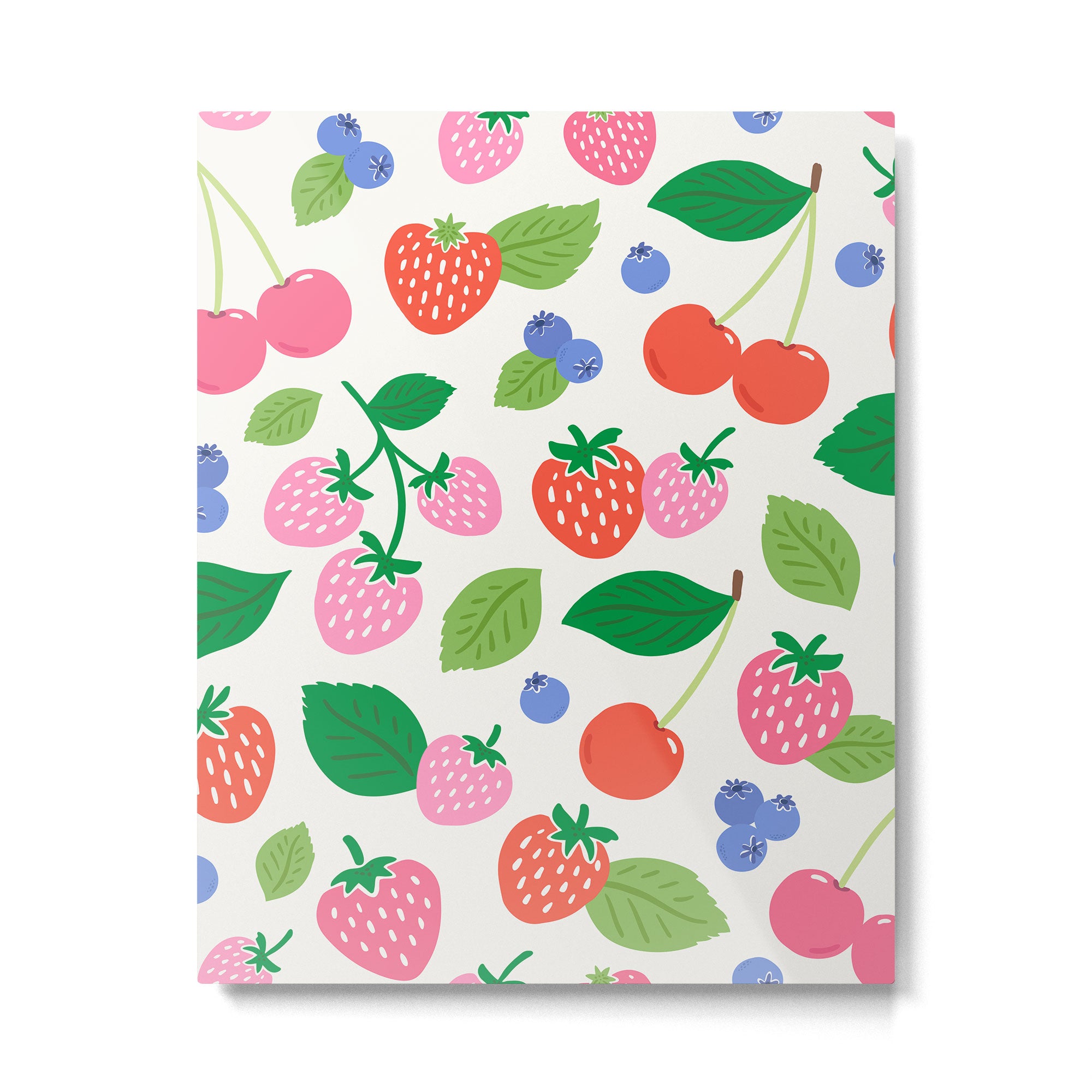 Strawberries and Cherries - Bright Colors Metal Print Gallery Image 6