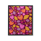Strawberry Fields - Magenta Gold Framed Canvas Print Gallery Image 8