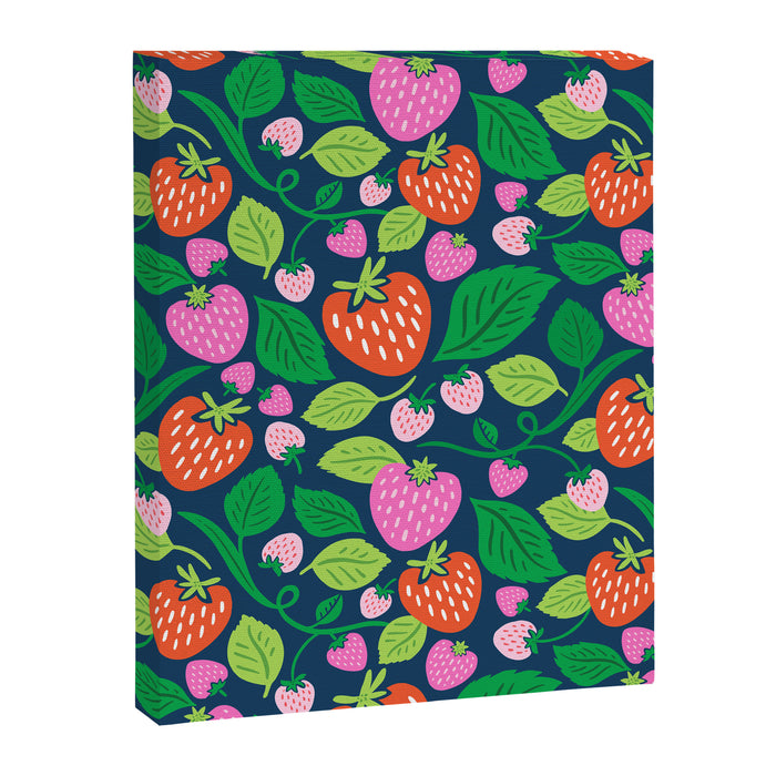 Strawberry Fields - Pink and Blue Canvas Print Gallery Image 1