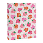 Strawberry Toss on Checks - Pink and Green Canvas Print Gallery Image 8