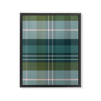 Tartan Plaid - Green, Blue and Pink Framed Canvas Print Gallery Image 8