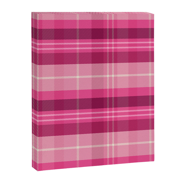 Tartan Plaid - Peppermint Pink Canvas Print Gallery Image 1