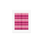 Tartan Plaid - Peppermint Pink Art Print Gallery Image 1