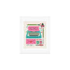 Vintage Mid-Century Stationery Art Print Gallery Image 1
