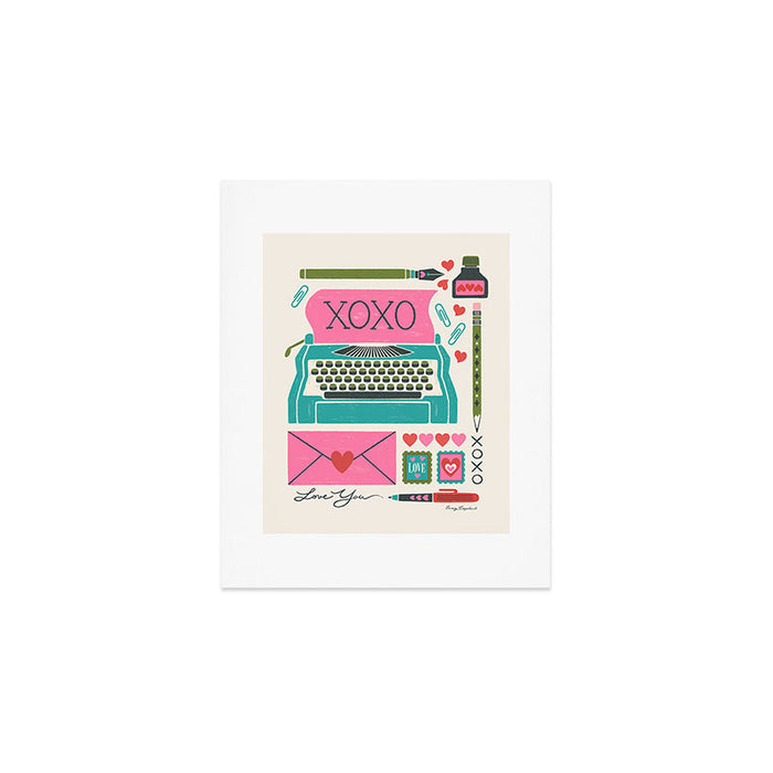 Vintage Mid-Century Stationery Art Print Gallery Image 1