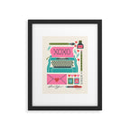 Vintage Mid-Century Stationery Framed Art Print Gallery Image 5