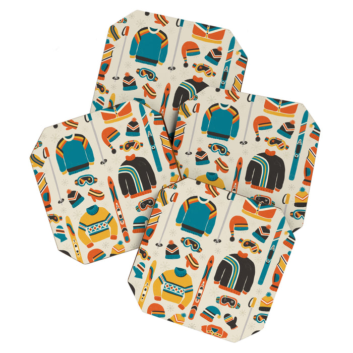 Vintage Skiwear Coaster Gallery Image 1