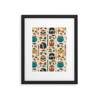 Vintage Skiwear Framed Art Print Gallery Image 6
