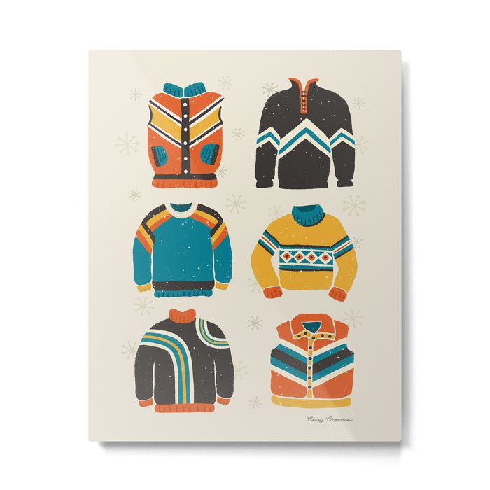 Vintage Skiwear Metal Print Gallery Image 1