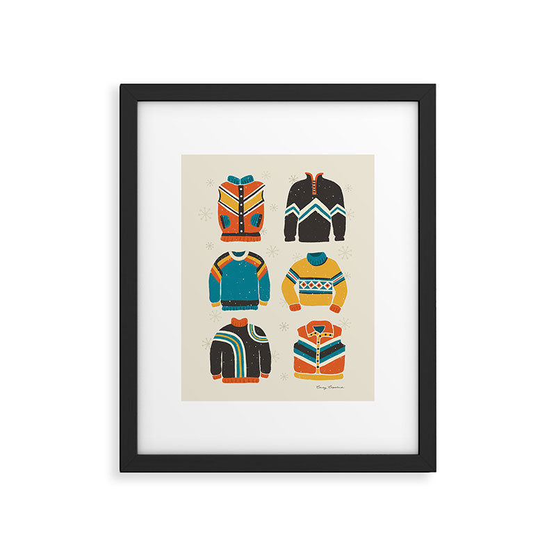 Vintage Skiwear Framed Art Print Gallery Image 6