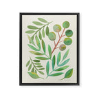 Watercolor Leaves II Framed Canvas Print Gallery Image 8
