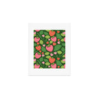 Wild Strawberries - green Art Print Gallery Image 1