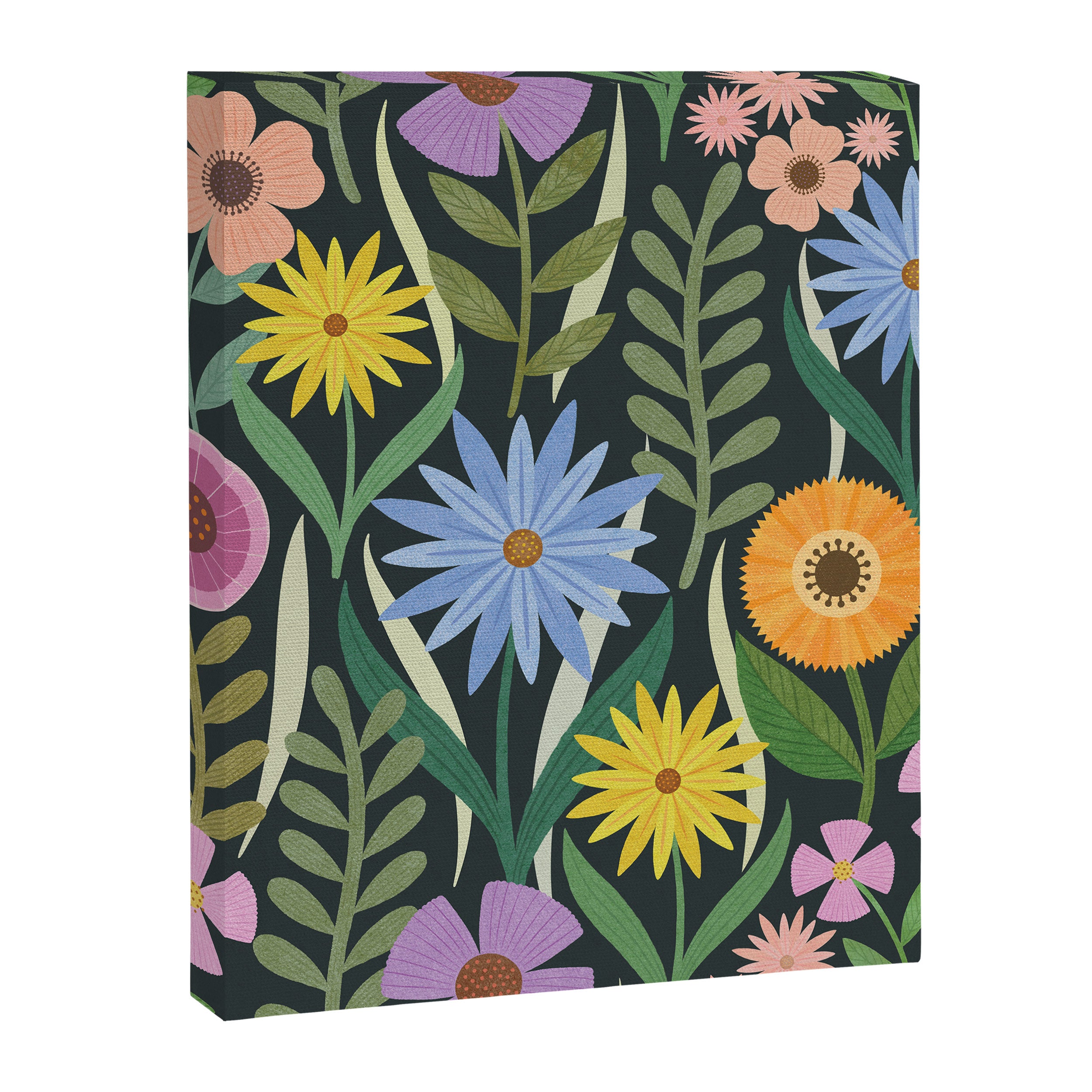 Wildflower Garden - Dark Canvas Print Gallery Image 8