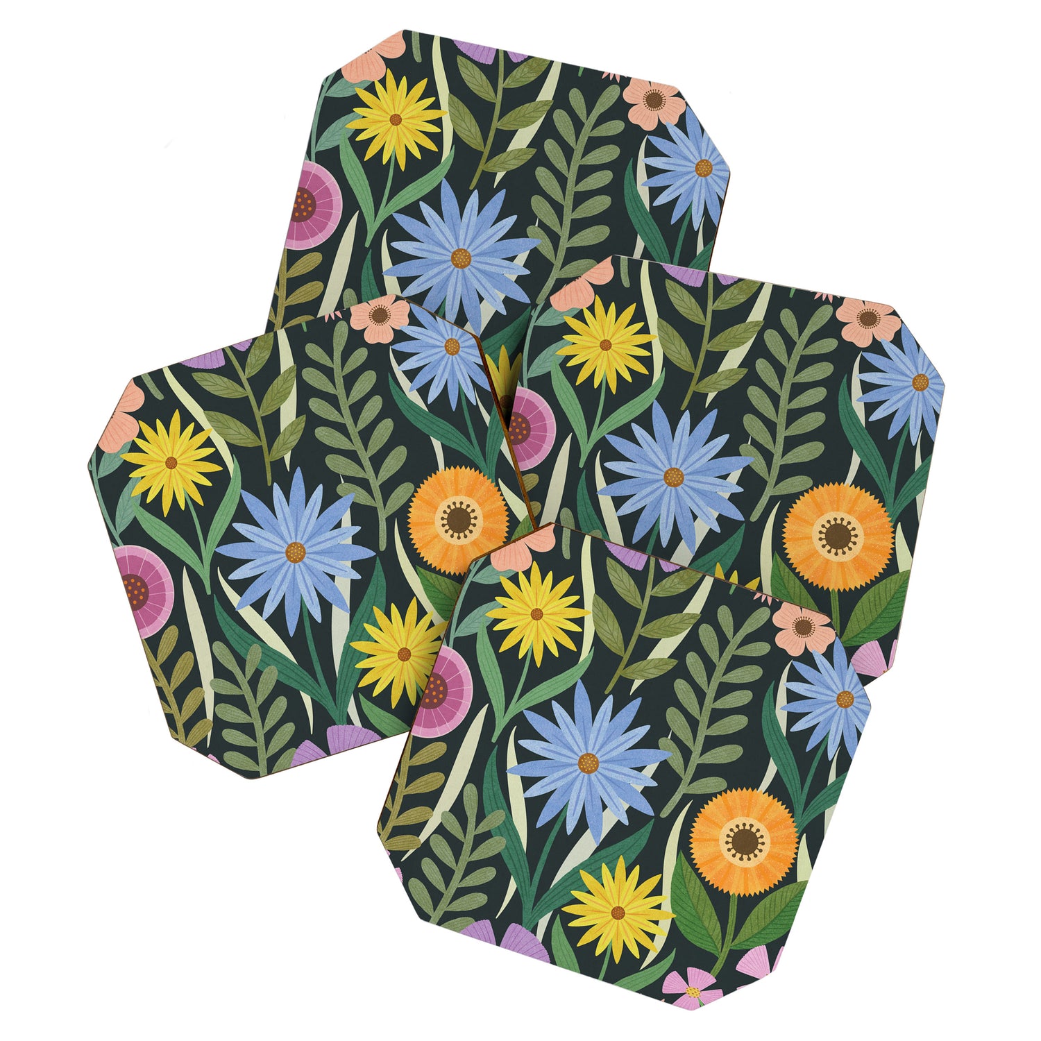 Wildflower Garden - Dark Coaster Gallery Image 1