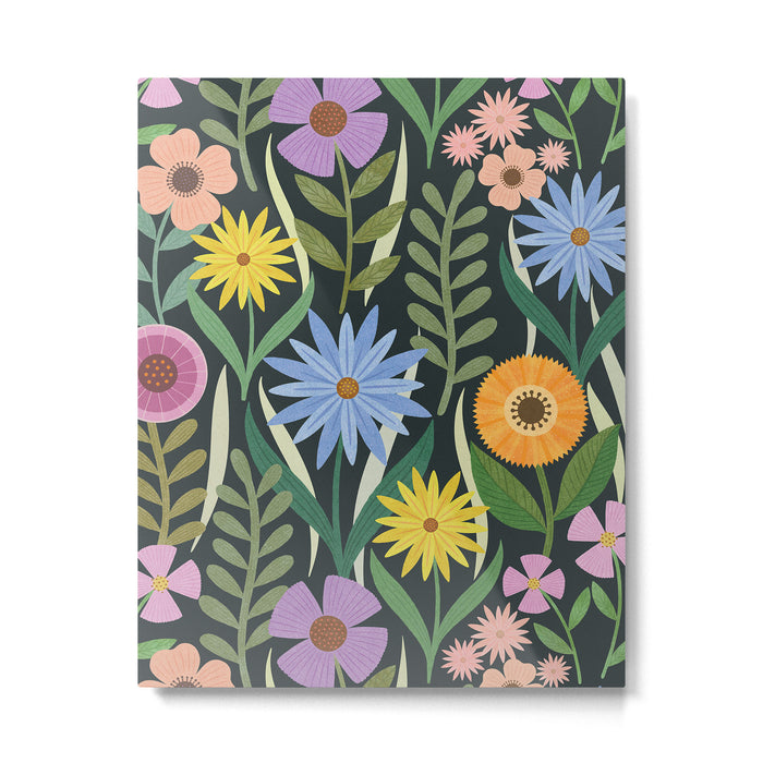 Wildflower Garden - Dark Metal Print Gallery Image 1