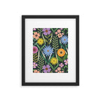 Wildflower Garden - Dark Framed Art Print Gallery Image 6