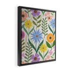 Wildflower Garden - Light Framed Canvas Print Gallery Image 2