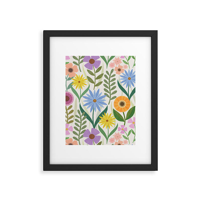Wildflower Garden - Light Framed Art Print Gallery Image 5