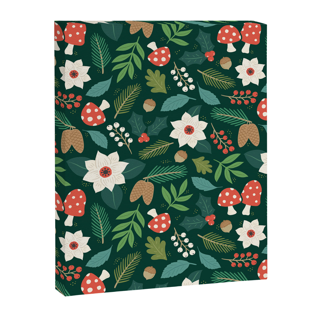 Woodland Holiday Botanicals Canvas Print Gallery Image 8