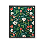 Woodland Holiday Botanicals Framed Canvas Print Gallery Image 8