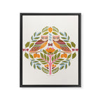 Woodland Owls - Multi-colored Framed Canvas Print Gallery Image 8