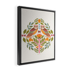 Woodland Owls - Multi-colored Framed Canvas Print Gallery Image 2