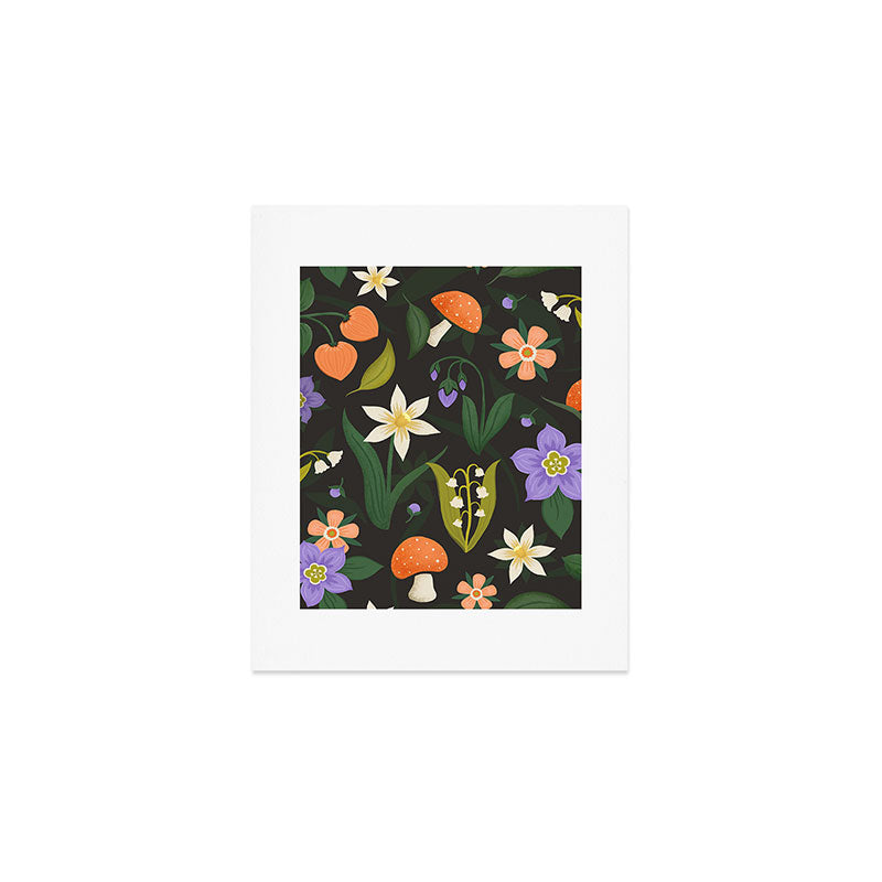 Woodland Wildflowers Art Print Gallery Image 1