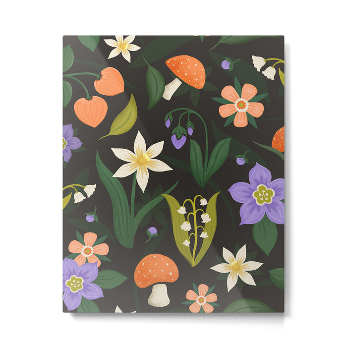 Woodland Wildflowers Metal Print Gallery Image 1