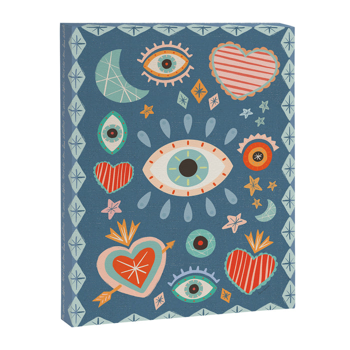 Written in the Stars | Milagros Hearts & Stars Canvas Print Gallery Image 1