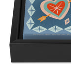Written in the Stars | Milagros Hearts & Stars Framed Canvas Print Gallery Image 3