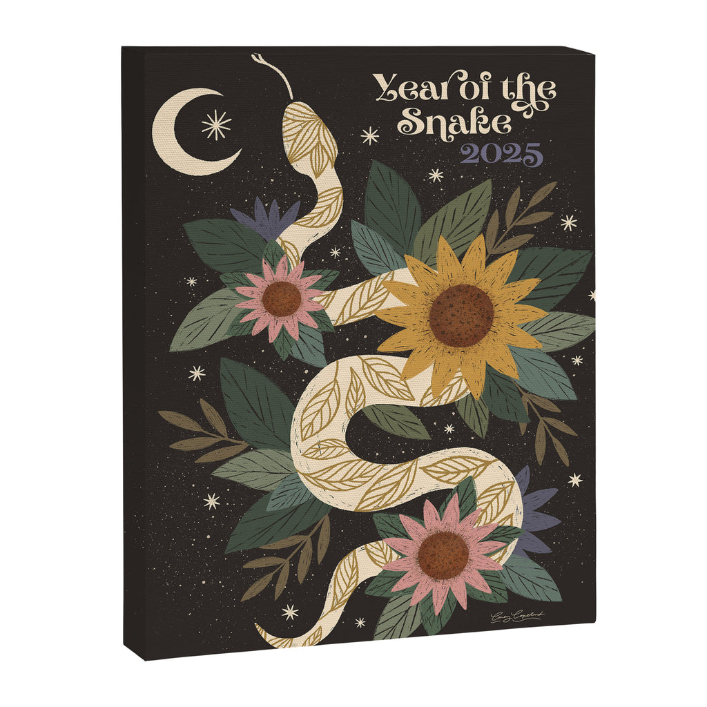 Year of the Snake 2025 - Black Canvas Print Gallery Image 8