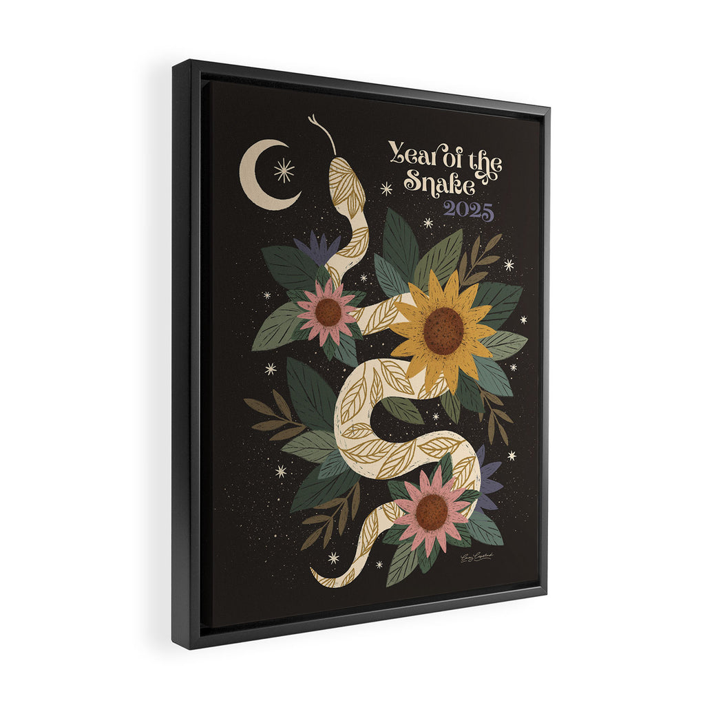 Year of the Snake 2025 - Black Framed Canvas Print Gallery Image 2