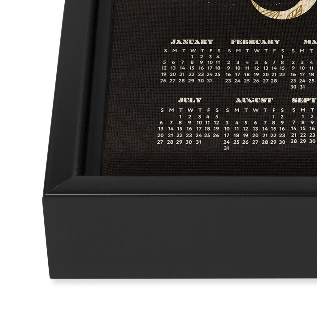 Year of the Snake - 2025 Calendar - Black Framed Canvas Print Gallery Image 3
