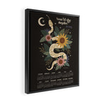 Year of the Snake - 2025 Calendar - Black Framed Canvas Print Gallery Image 2