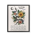  Year of the Snake - 2025 Calendar - Light Framed Canvas Print Gallery Image 6