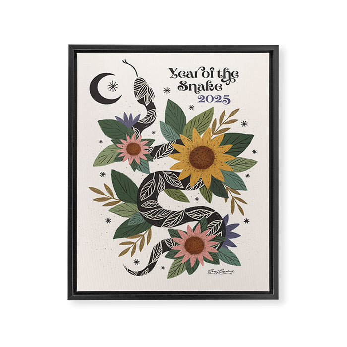 Year of the Snake 2025 - Cream Framed Canvas Print Gallery Image 1
