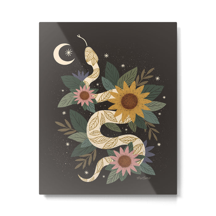 Year of the Snake - Black Metal Print Gallery Image 1