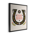 Yee Haw Horseshoe Framed Canvas Print Gallery Image 2
