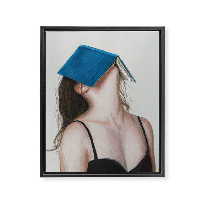 Books Framed Canvas Print