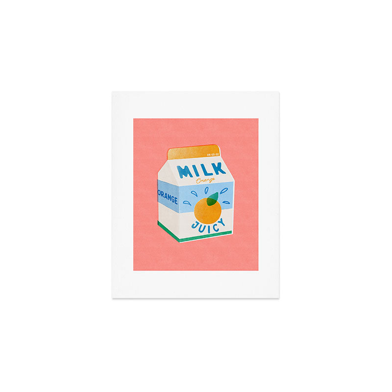 Orange Milk Art Print Gallery Image 1