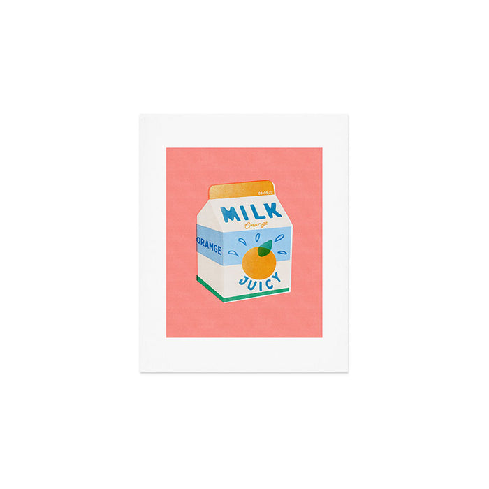 Orange Milk Art Print Gallery Image 1
