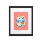 Orange Milk Framed Art Print Gallery Image 4
