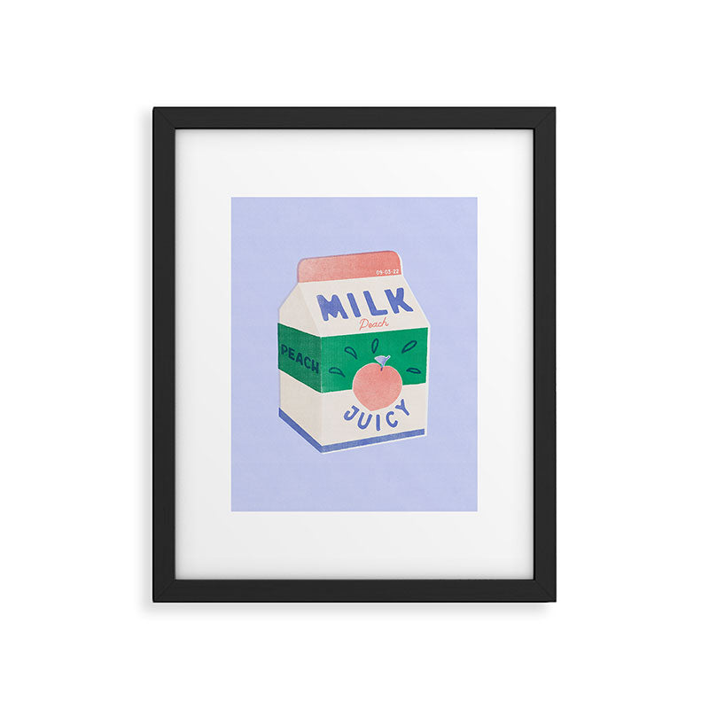 Peach Milk Framed Art Print