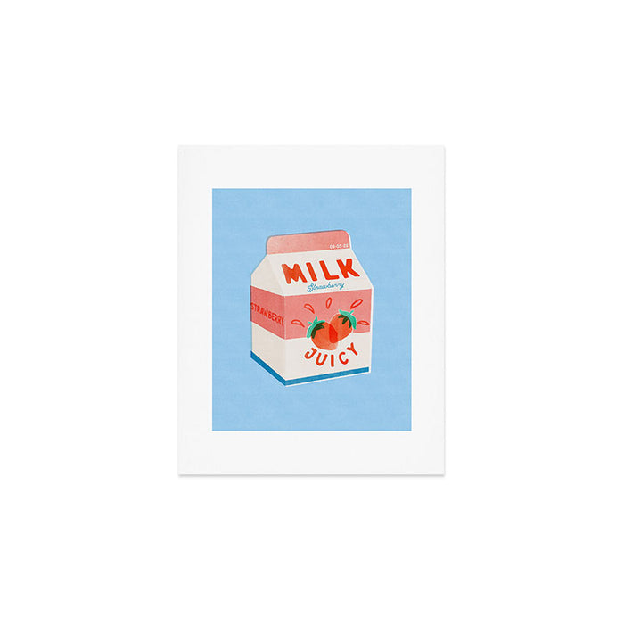 Strawberry Milk Art Print Gallery Image 1