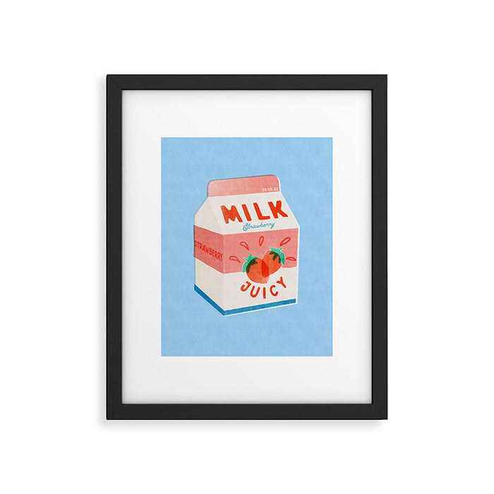 Strawberry Milk Framed Art Print Gallery Image 1